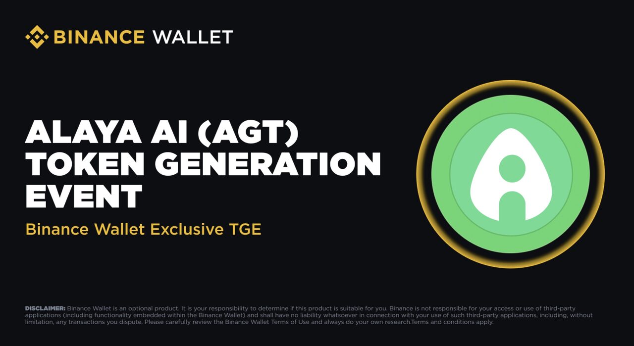 Tham gia sự kiện IDO trên Binance Wallet với dự án Alaya AI (AGT)
