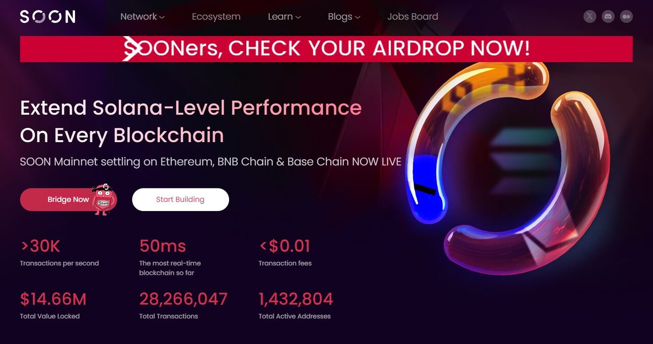 Soon (SOON) là gì? Dự án SVM Rollup được Binance sử dụng để airdrop cho người dùng Alpha - Ảnh 